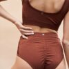 Leah High Waist &#8211; Shaping Breathable Bottoms Recycled Choco