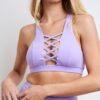 Alexi Top &#8211; Criss Cross High Neck Racerback Top Lilac