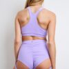 Alexi Top &#8211; Criss Cross High Neck Racerback Top Lilac