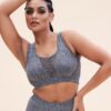 Gabi Crop &#8211; Shaping Breathable Crop Recycled Grey