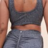 Gabi Crop &#8211; Shaping Breathable Crop Recycled Grey