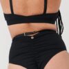 Hannah High Waist &#8211; Adjustable Cut Out Scrunch High Waist Bottom Recycled Black