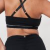 Missy Top &#8211; Piping Detail Cut Out Top Recycled Black