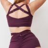 Tara High Waist &#8211; Strappy Scrunch High Waist Bottoms Recycled Mulberry