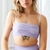 Phoebe Bottom &#8211; Ruched High Waist Lilac