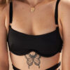 Jordyn Bra &#8211; Square Neck Underwire Bra Recycled Black