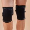 Velcro Sticky Grip Knee Pads Black