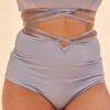 Willow Cross Over High Waist Bottom Grey