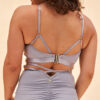 Willow Cross Over High Waist Bottom Grey