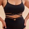 Poppy Strappy Top Black