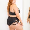 Alexi Top &#8211; Criss Cross High Neck Racerback Top Plus Size