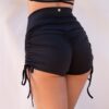 High Waist Drawstring Shorts &#8211; Scrunch Booty Shorts Recycled Plus Size