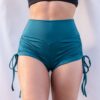 High Waist Drawstring Shorts &#8211; Scrunch Booty Shorts Recycled