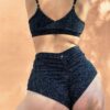 High Waist Shorts &#8211; Basic Scrunch Shorts Crystal Black