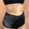 High Waist Shorts &#8211; Basic Scrunch Shorts Crystal Black