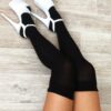 Black Thigh High Sock