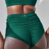 High Waist Shorts &#8211; Basic Scrunch Shorts Moss Green