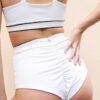 Missy High Waist &#8211; Piping Detail High Waist Recycled Bottom White