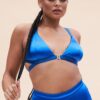 Follow Me Bra &#8211; Satin Electric Blue