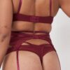 Lauren Bra &#8211; Strappy Cut Out Adjustable Bra Recycled Wine