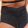 Lure You Shorts &#8211; High Waist Scrunch Garter Shorts Crystal Black