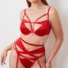 Rory Bra &#8211; Underwire Strappy Bra Recycled Red