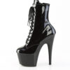 ADORE-1020BLG Black Patent-Blue Glitter/Black