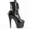 ADORE-1020BLG Black Patent-Blue Glitter/Black