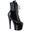 ADORE-1020BLG Black Patent-Blue Glitter/Black