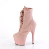 ADORE-1020RM Salmon Pink Faux Suede-Rhinestones Mesh/B.Pink M.