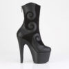 ADORE-1034 Black Faux Suede-Faux Leather/Black Matte