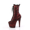 ADORE-1040SPF Red Metallic Snake Print Fabric/M