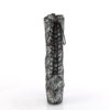 ADORE-1040SPF Silver Metallic Holo Snake Print Fabric/