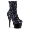 ADORE-1042SQ Black Multi Sequins/Black