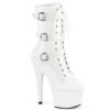 ADORE-1043 White Faux Leather/Matching