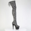 ADORE-3008SP-BT Grey-Black Snake Print/Black Matte