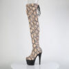 ADORE-3008SP-BT Tan-Brown Snake Print/Black Matte