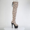 ADORE-3008SP-BT Tan-Brown Snake Print/Black Matte