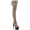 ADORE-3008SP-BT Tan-Brown Snake Print/Black Matte