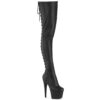 ADORE-3850 Black Stretch  Faux Leather/Black Matte