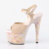 ADORE-709MB Nude Patent/Blush-Gold Marble