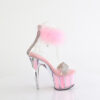 ADORE-727F Clear-Baby Pink Fur/M