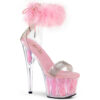 ADORE-727F Clear-Baby Pink Fur/M