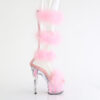 ADORE-728F Clear-Baby Pink Fur/M