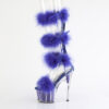 ADORE-728F Clear-Royal Blue Fur/M