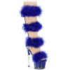 ADORE-728F Clear-Royal Blue Fur/M