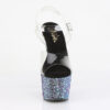 BEJEWELED-708MS Clear/Black Multi Rhinestones