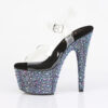 BEJEWELED-708MS Clear/Black Multi Rhinestones