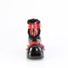 CUBBY-57 Black Patent-Red PVC