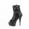 DELIGHT-1008SQ Black Sequins/Black Matte